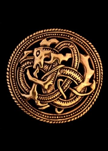 Vikingerbrosche ILDDRAGEN af bronze