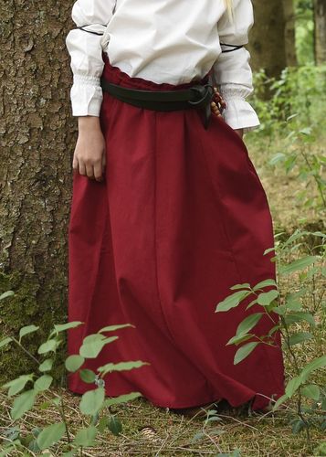 LUCIA - Röd medeltida kjol för barn