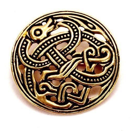 Vikingerbrosche JELLINGSTIL,bronze