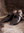 REMSKO - Mørkebrune sko med messingspenne