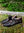 REMSKO - medeltida skor med spänne, mörkbrun