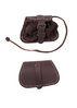 Liten bältesväska - svart eller brunt läder