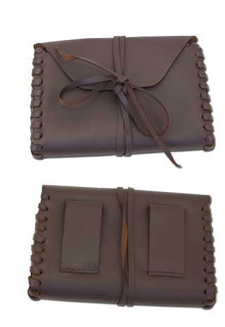 YAEL - Bæltetaske af brunt læder
