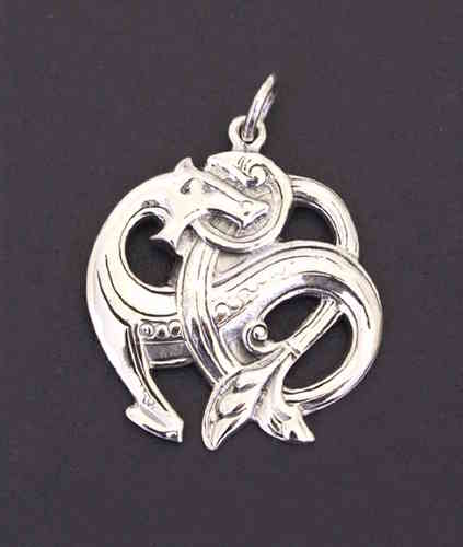 Massiv amulet FENRIS af 925 - sølv
