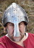 BRAGE -Vikingehjelm med læderinlay, ca. 2 mm stål,