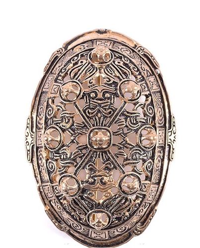 Vikingbrosche - skildpaddebroschen, bronce