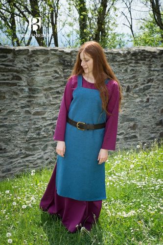 FRIDA Vikingoverkjole mellemblå