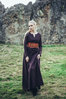 LANA, vikingklänning i bomull, brun