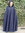 TJARK - tung middelalderkappe av ull med hette, blå
