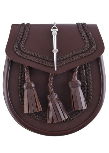 SPORRAN kilttaske, læder sort eller brun