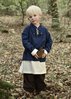 KALI - Blå medeltida skjorta; barn, bomull