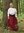 LUCIA - Röd medeltida kjol för barn