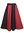 LUCIA - Röd/svart medeltida kjol för barn