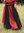 Rød/sort middelalder nederdel for børn