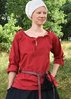 BIRGIT - Middelalder bluse med 3/4 arm - rød