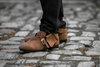 NIBLA - Medeltida sko, velourläder brun