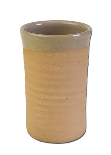 Historisk beger, 0,5 l, keramik glasert.