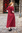 BJÖRG medeltidsklänningen - röd / natur,