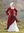 ANNA,medeltida klänning,cotton röd