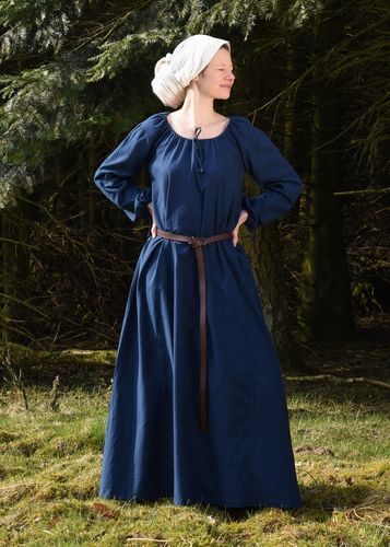 ANNA, middelalderkjole, cotton blå