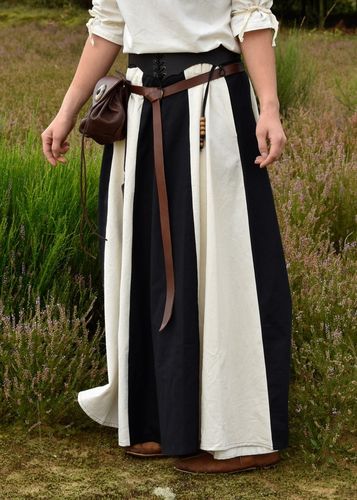 TROSA, middelalder-nederdel, sort / natur