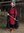 ANTONIUS, medeltida tunika med band, röd