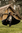 HERVOR - Svår mantel med spetshuva,ullmix svart