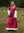 ALVINA, middelalderkjolen, rød canvas