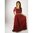 ANNLEIN - klänning med dekorband - röd