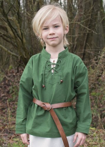 KALI - Middelalderskjorte for børn, grøn