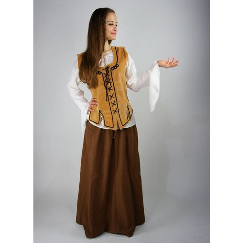 SMILLA, vid middelalder nederdel, bomull brun