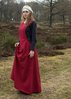 UNDRA, middelalderkjole, cotton rød