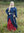 UTE - Vid middelalder nederdel, bomull, rød
