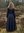AFRA - Medeltida klänning, darkblue canvas