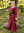 AFRA - Medeltida klänning,vinröd canvas
