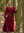 AFRA - Medeltida klänning, canvas vinröd