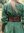 JOANA,viking klänning grön, canvas