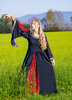 VETTE, middelalder kjole, svart / rød