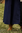 HERVOR - Svår mantel med spetshuva,yllmix blå