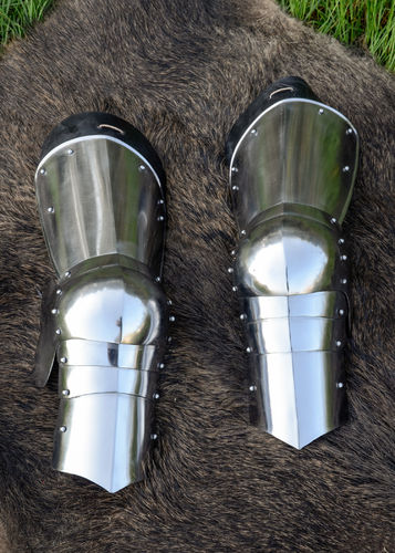 LADO, senmiddelalders benbeskyttere, 1,6 mm stål