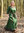 SIGNE - medeltida klänning grön, fast canvas