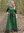 SIGNE, middelalderkjole grøn, bomuld canvas