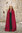 ERNA - middelalderkappe med broderi, cotton rød