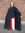 ERNA - medeltida mantel med broderi,svart