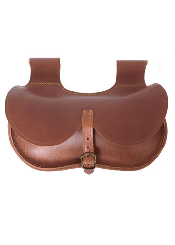 Gotisk lædertaske - brun