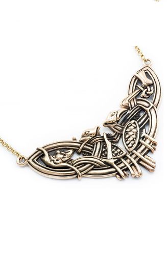 NORICUM - Irsk halskæde, keltisk smykke bronze.