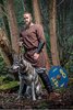 RUDO - Medeltida viking, tunika, broderi, brun