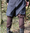 JORGE, viking bukser med snøring, uld brun / sort