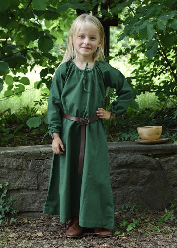 SANA, børnesærken i vikingerstil,bomuld, grøn