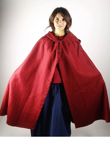 MORIA - Kappe med kort hætte, rød